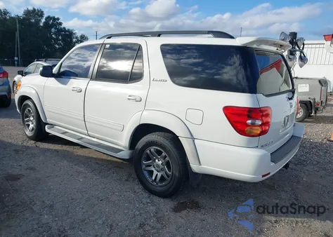 2004 Toyota Sequoia Limited V8 из США, поврежденный, VIN 5TDZT38A74S218324